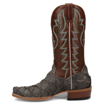 Dan Post Men's Riggs Pirarucu Skin Cutter Style Toe 13" Boots - Image 5