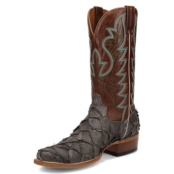 Dan Post Men's Riggs Pirarucu Skin Cutter Style Toe 13" Boots - Image 8