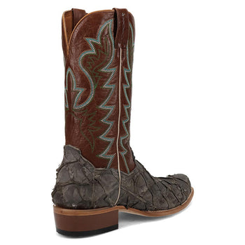 Dan Post Men's Riggs Pirarucu Skin Cutter Style Toe 13" Boots - Image 3