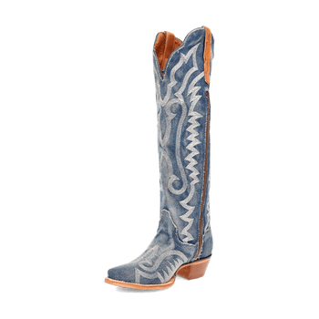 Dan Post Denim Darlin' Boot - Premium Blue Leather Western Boot