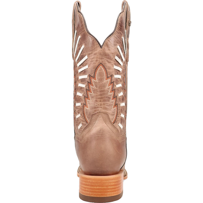 Dan Post Lacey Women’s Tan Leather Square Square Toe Western Cowboy Boot
