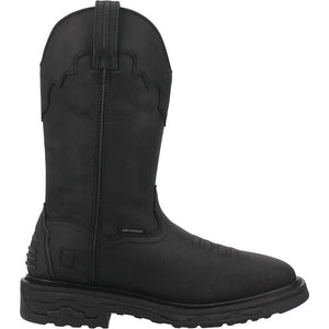 Dan Post Blayde Waterproof Black Square Toe Leather Boot - Image 2
