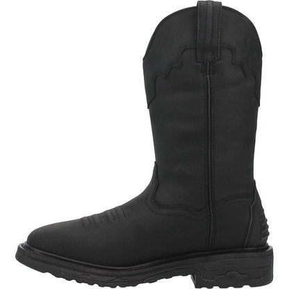 Dan Post Blayde Waterproof Black Square Toe Leather Boot - Image 3