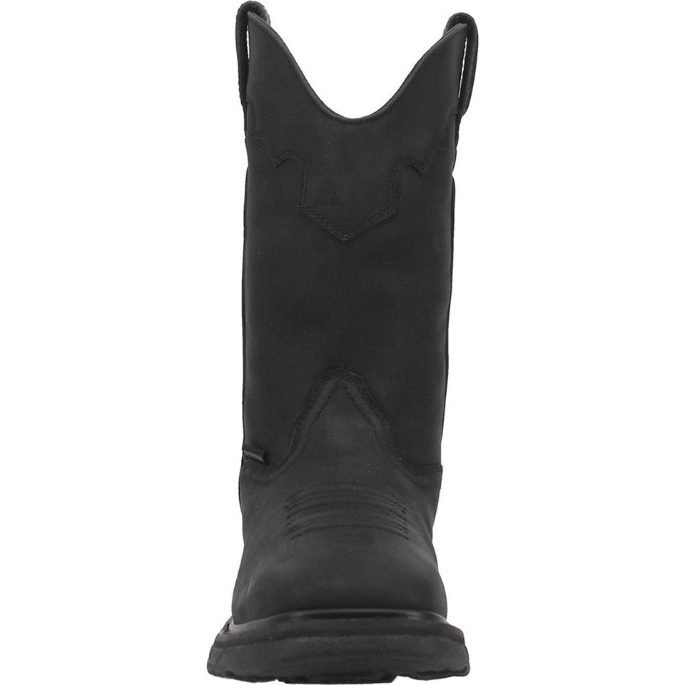 Dan Post Blayde Waterproof Black Square Toe Leather Boot - Image 5