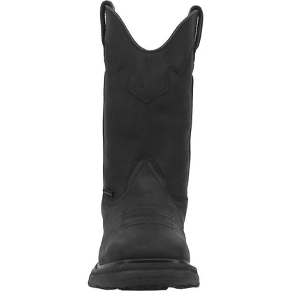 Dan Post Blayde Waterproof Black Square Toe Leather Boot - Image 5