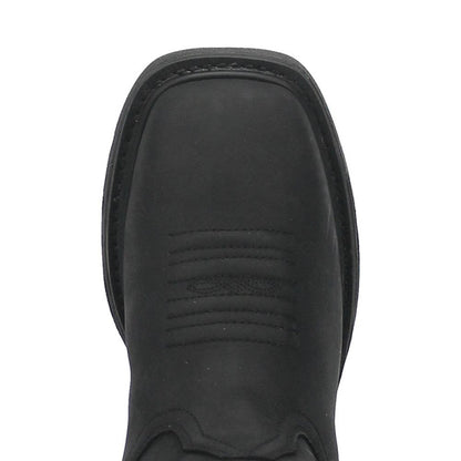 Dan Post Blayde Waterproof Black Square Toe Leather Boot - Image 6