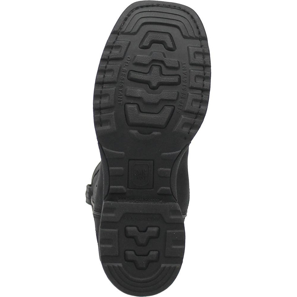 Dan Post Blayde Waterproof Black Square Toe Leather Boot - Image 7