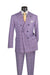 Alexander Collection - Light Purple Double Breasted 2 Piece Suit Regular Fit Tone on Tone Windowpane