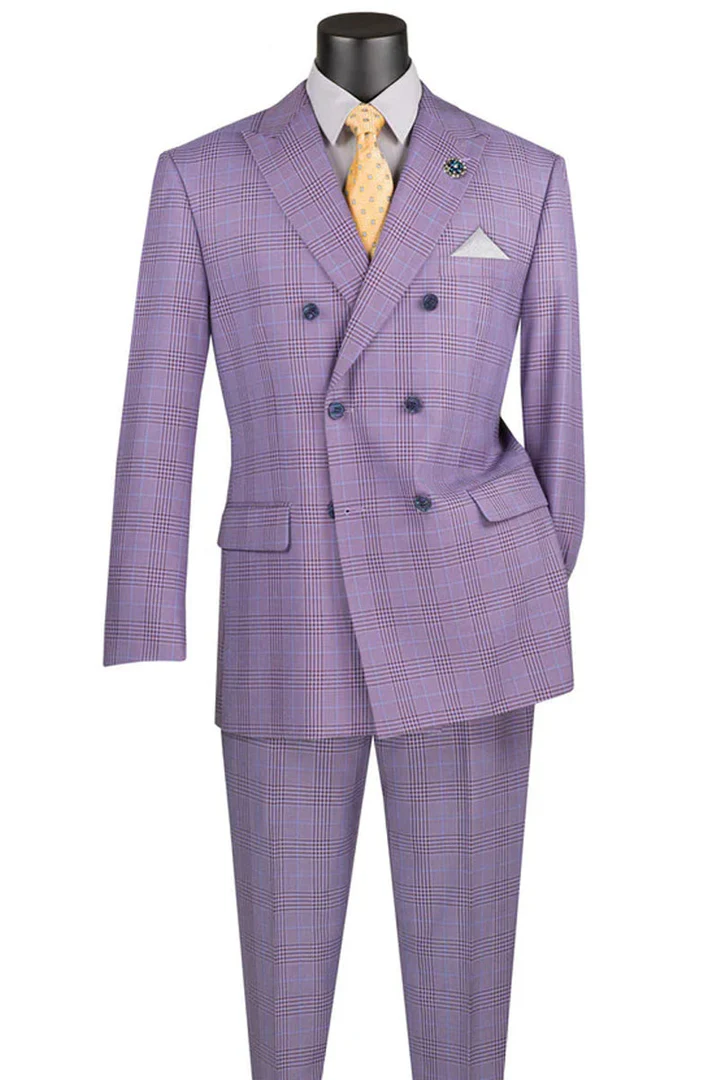 Mens Easter Suit - Jacket and Pants in Summer Color Light Purple  Light Weight Modern Fit