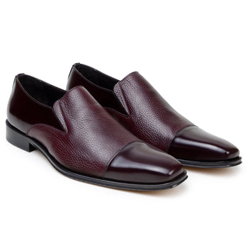 Belvedere Andreo Burgundy Alligator Luxury Shoe