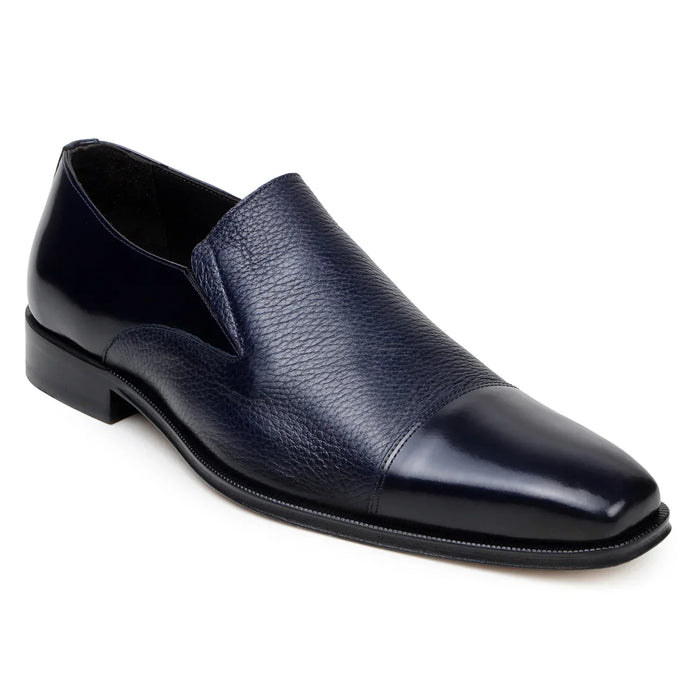 Belvedere Andreo Navy Shoes – Men’s Classic Alligator Dress Shoe