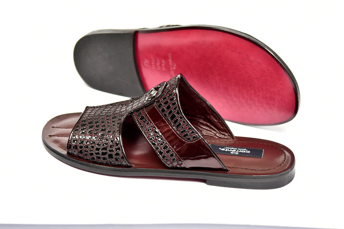 C0071-Corrente 5829 Sandal- Burgundy - Image 4