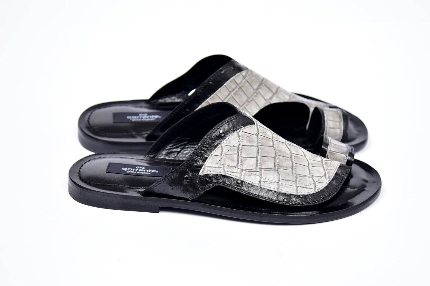 C0061-Corrente 5831 Sandal- Black-Grey - Image 2