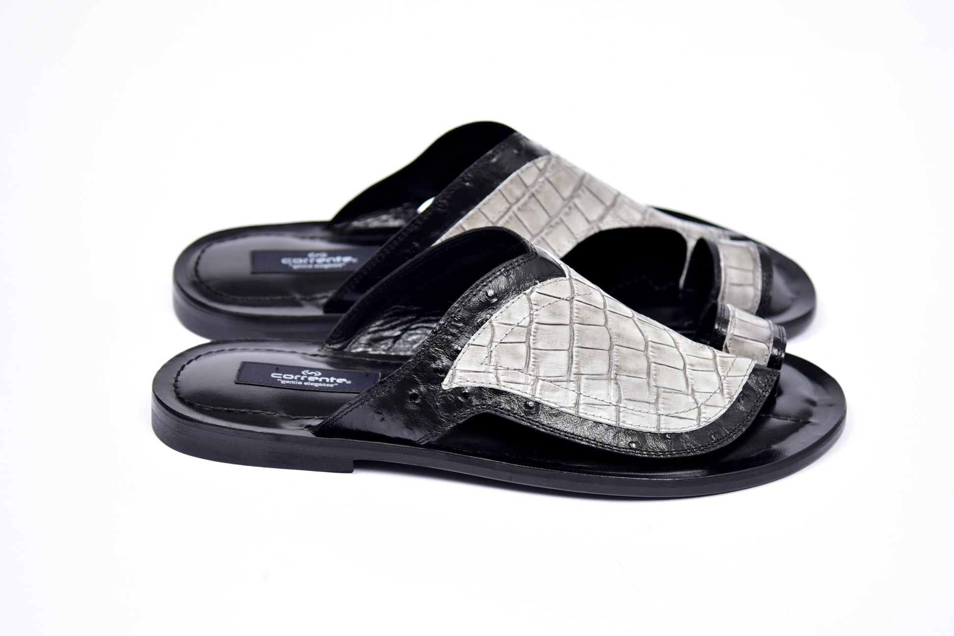 C0061-Corrente 5831 Sandal- Black-Grey - Image 2