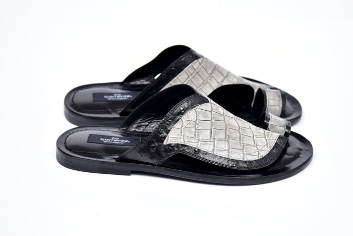 C0061-Corrente 5831 Sandal- Black-Grey - Image 2