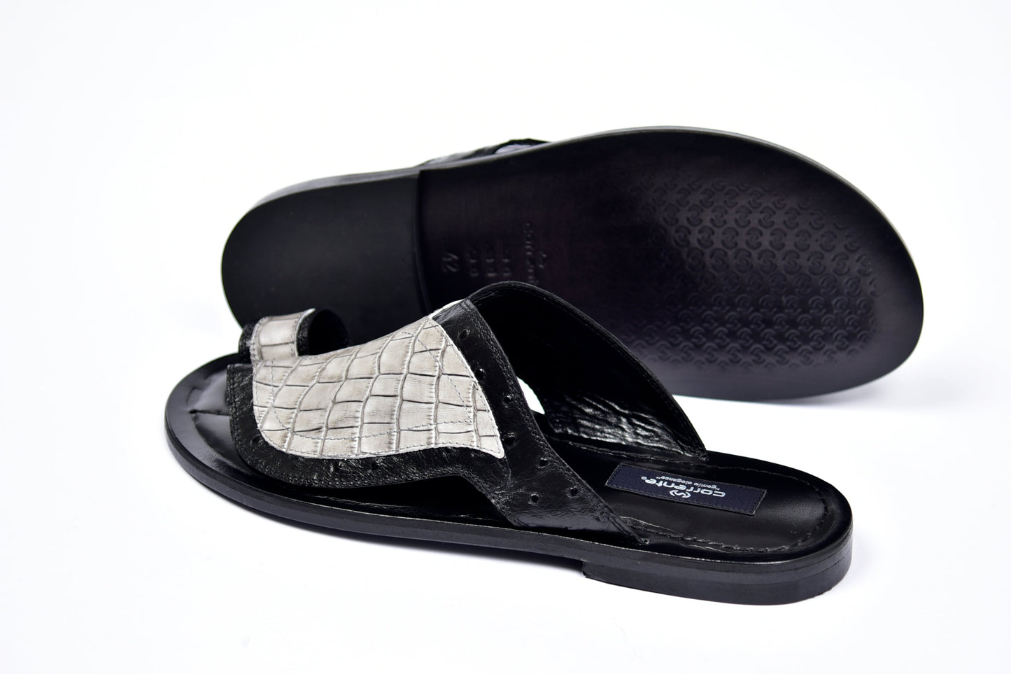 C0061-Corrente 5831 Sandal- Black-Grey - Image 3