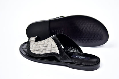 C0061-Corrente 5831 Sandal- Black-Grey - Image 3
