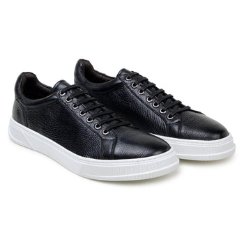 Belvedere Matteo Black Genuine Crocodile Dress Shoe