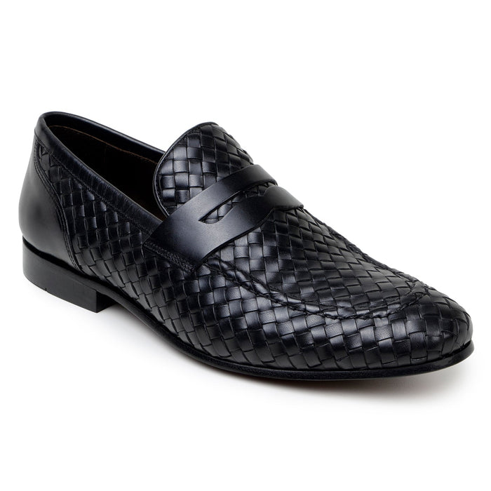 Belvedere Luca Black Genuine Alligator Leather Oxford