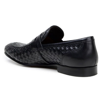 Belvedere Luca Black Genuine Alligator Leather Oxford