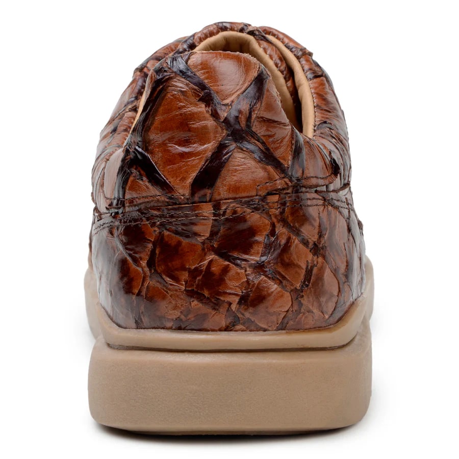 Mens Exotic Sneakers - Alligator Sneakers By Brand in Color Blue Patina - Image 11