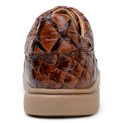 Mens Exotic Sneakers - Alligator Sneakers By Brand in Color Blue Patina - Image 11