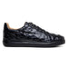 Mens Exotic Sneakers - Alligator Sneakers By Brand in Color Blue Patina