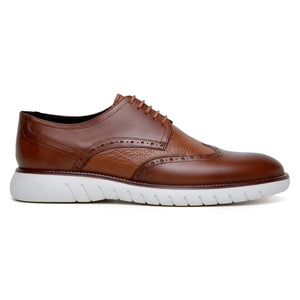 Belvedere Enzo - Antique Tan Ostrich Leather Dress Shoe
