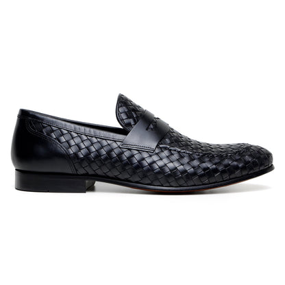 Belvedere Luca Black Genuine Alligator Leather Oxford
