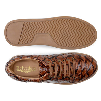 Belvedere Kingstone Almond Antique Alligator Luxury Shoe