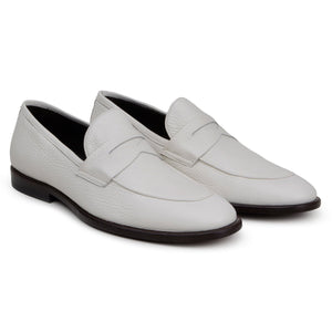 Belvedere NOHR White Leather Luxury Shoe