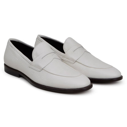 Belvedere NOHR White Leather Luxury Shoe