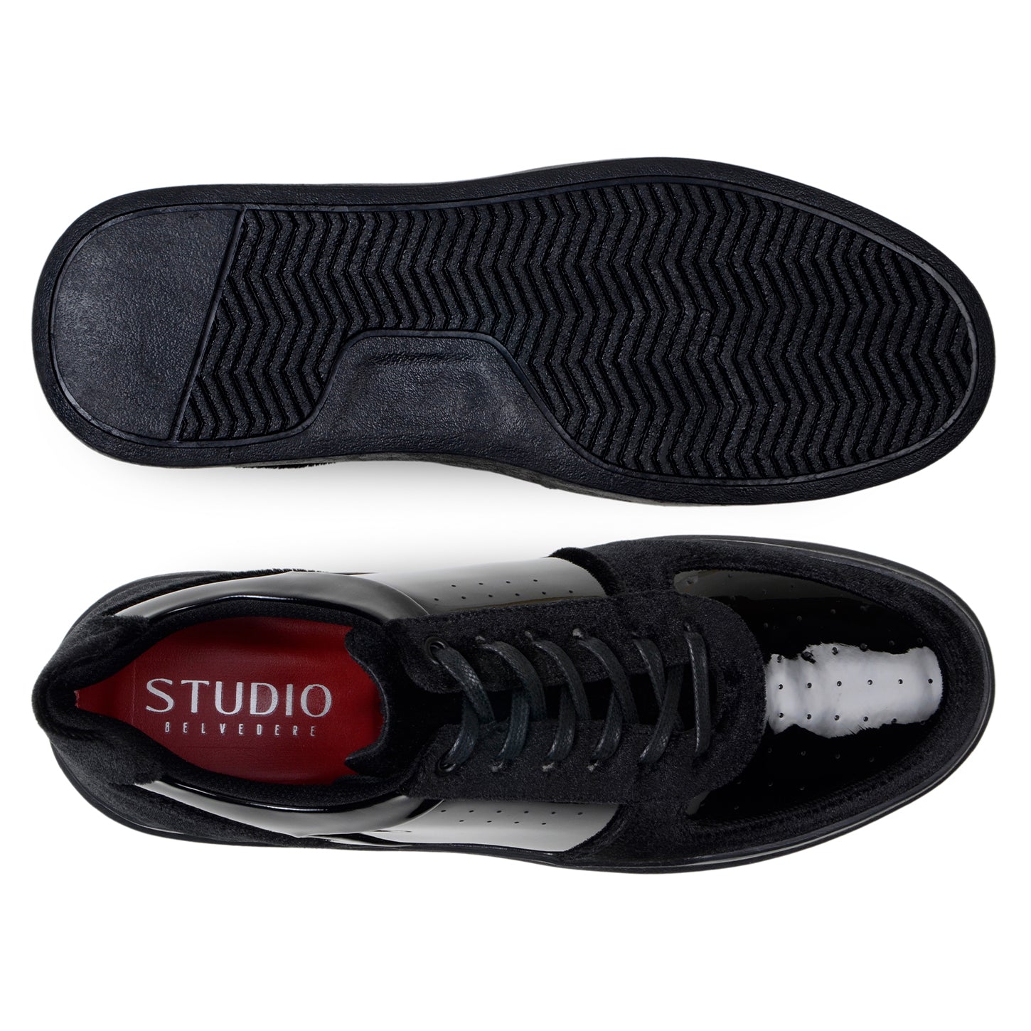 Belvedere Edmond Black Genuine Crocodile Leather Shoe