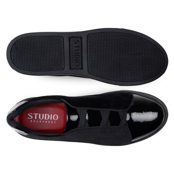 Belvedere Silvano Black Italian Leather Luxury Shoe