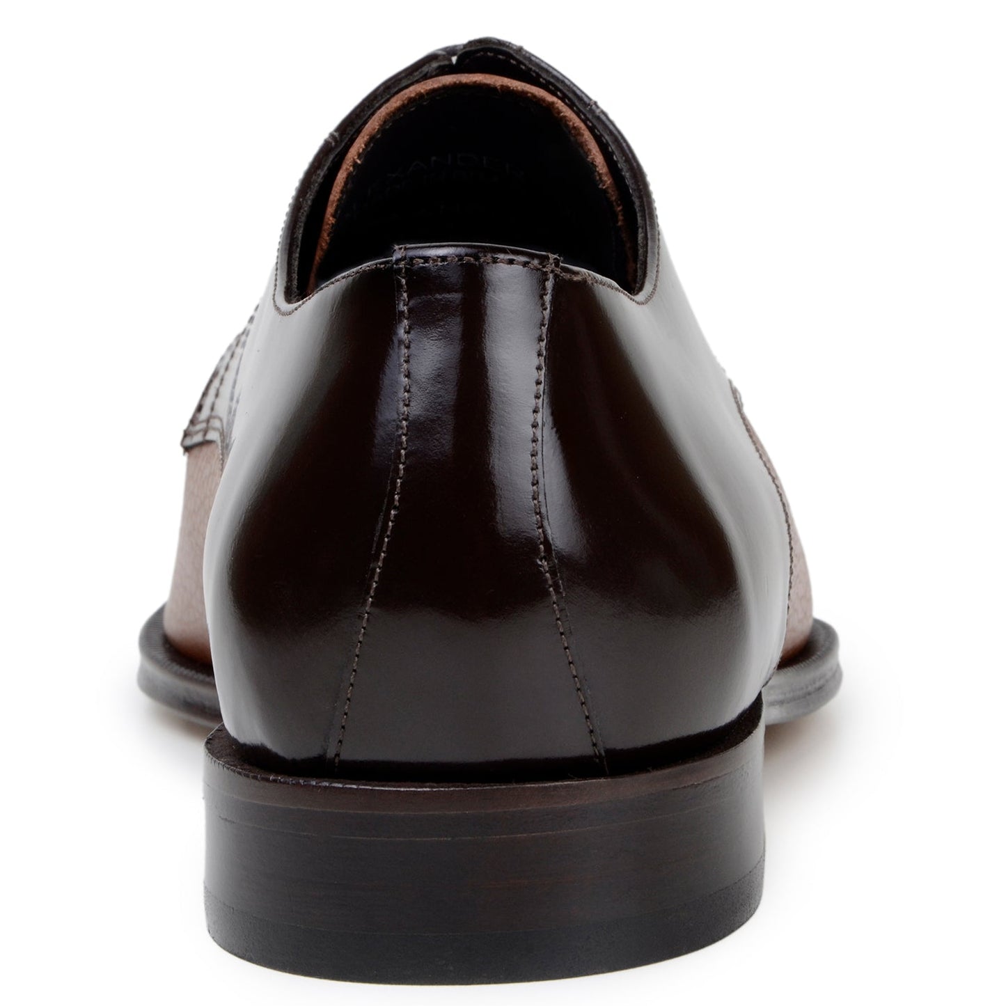 Belvedere Alexander: Brown/Tan Genuine Ostrich Luxury Shoe