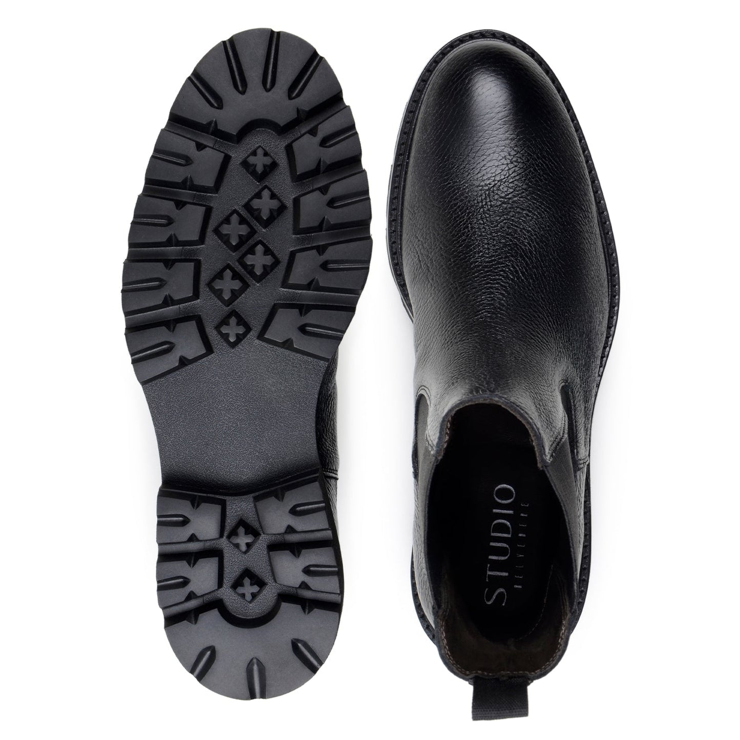 Belvedere Asher Black Genuine Crocodile Leather Oxford