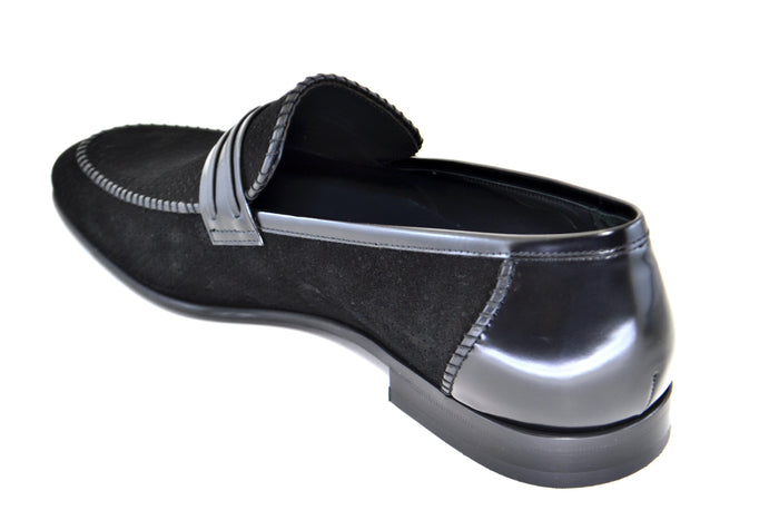 C130-3417HS- Perforated Suede- Black - Image 2