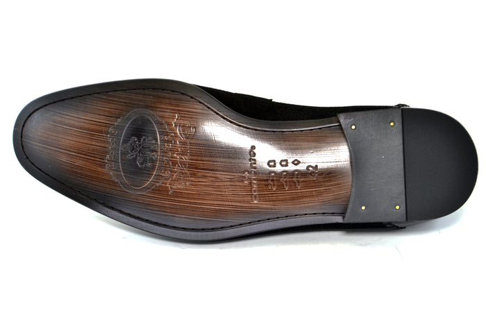 C130-3417HS- Perforated Suede- Black - Image 3