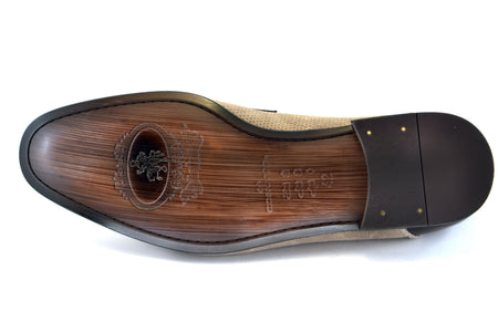 C131-3417HS- Perforated Suede-Taupe