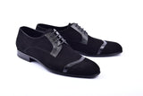 Corrente 2432 Suede Lace-Up - Black - Black - Size 13