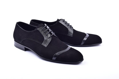Corrente 2432 Suede Lace-Up - Black - Black - Size 13