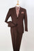 Apollo King "Modern Fit Wool Feel Men's Suit - Two Button Design in Light Brown"