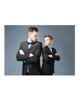 Dad And Son Two Button Black Matching Perfect for toddler Suit wedding attire outfits Suits