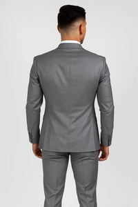 Dad And Son Two Button Gray