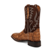Dan Post Men’s Leon Brass/Brown Caiman Leather Western Boots