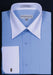 Daniel Ellissa Bright Two Tone Solid French Cuff Blue Shirt