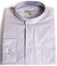Oriental Mao Chines Style No Collar Men's Daniel Ellissa Mandarin Style Banded Collar Grey fashion Dress Preacher Round Style collarless Men's Dress Shirt