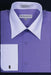 Affordable Clearance Cheap Mens Dress Shirt Sale Online Trendy - Bright Two Tone Solid French Cuff Lavender Big and Tall Shirt