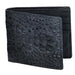 Men's Genuine Exotic Animal Skin Wallet ~ billetera ~ CARTERAS Black Genuine Crocodile Card Holder Wallet