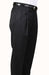 Black Pinstripe, Parker, Pleated Pants Lined Trousers unhemmed unfinished bottom
